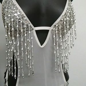 Lingerie with Beaded Fringe